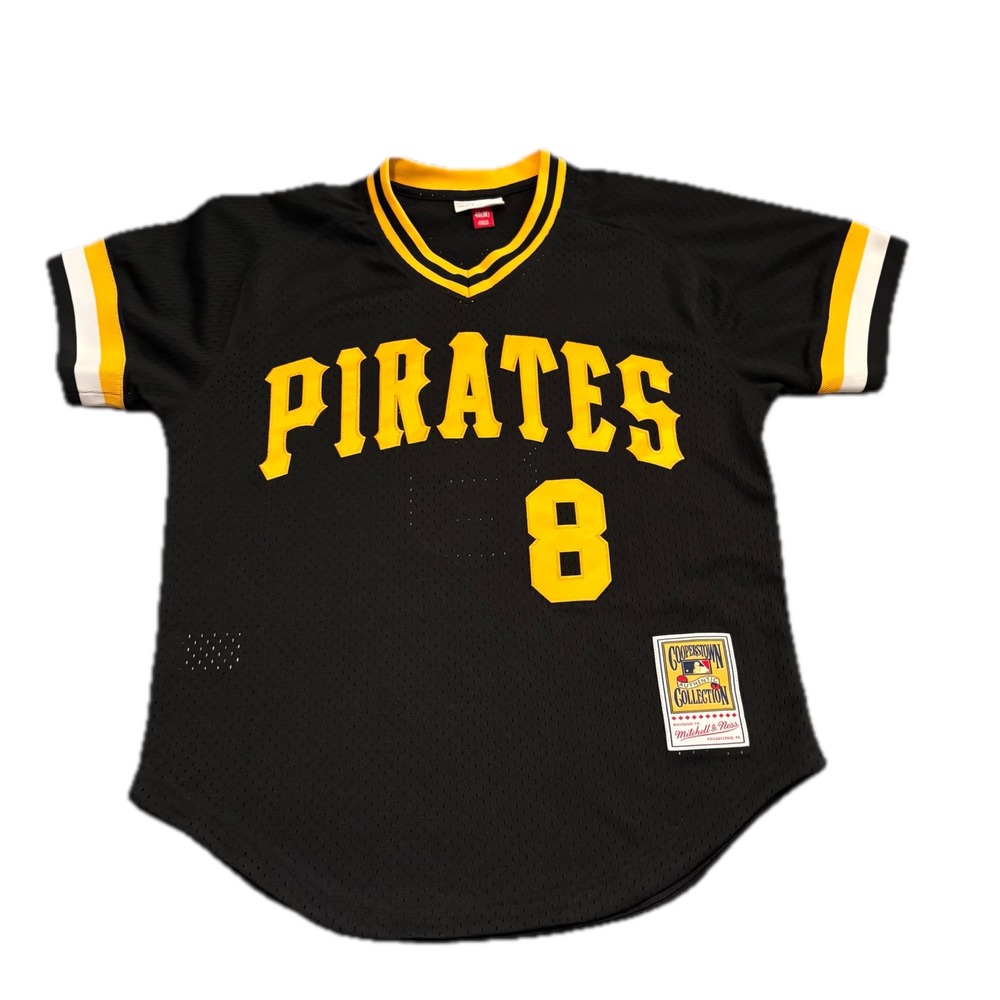 Mitchell & Ness Pittsburgh Pirates Willie Stargell 8 Jersey Black Mens 40 M